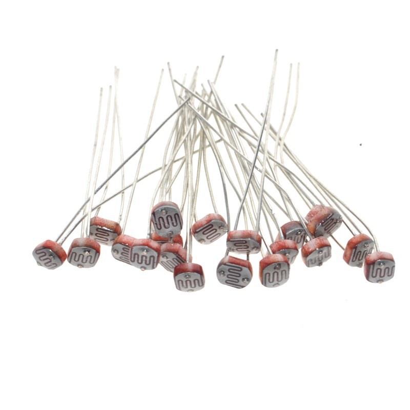 Bộ 10 cái - Điện trở quang 5528 LDR 5mm (Quang trở, cảm biến ánh sáng) Cho Arduino