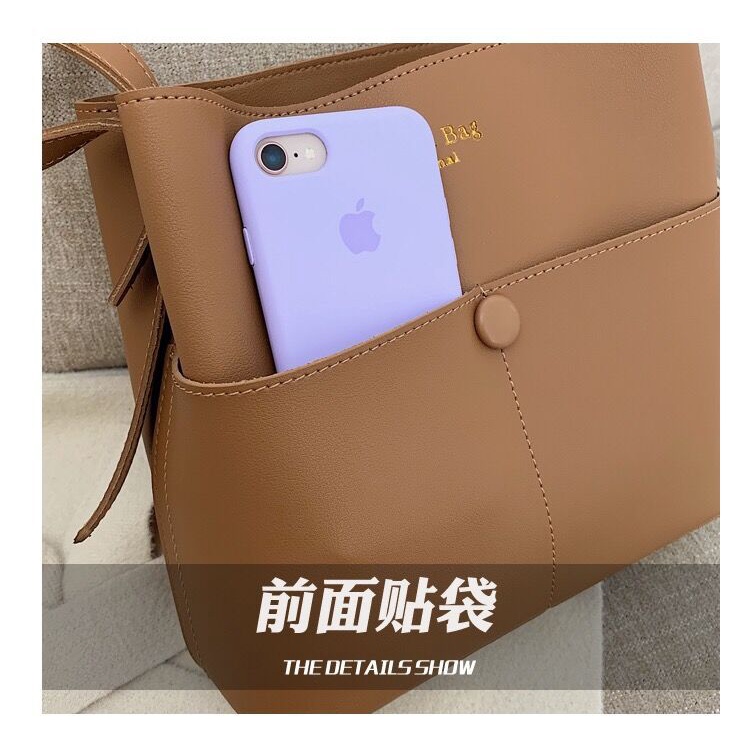 Túi xách nữ công sở đeo chéo Túi Tote đeo vai da PU bagic vuông đựng sách vở, đi làm đi chơi