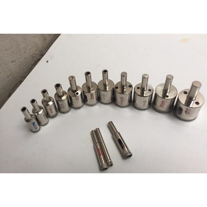 Mũi Khoan Kính, Mũi Khoan Đá, Mũi Khoan Gạch Từ Hợp Kim Cao Cấp 6mm - 60mm, Mũi Khoan Lỗ Tròn⚡FREESHIP⚡