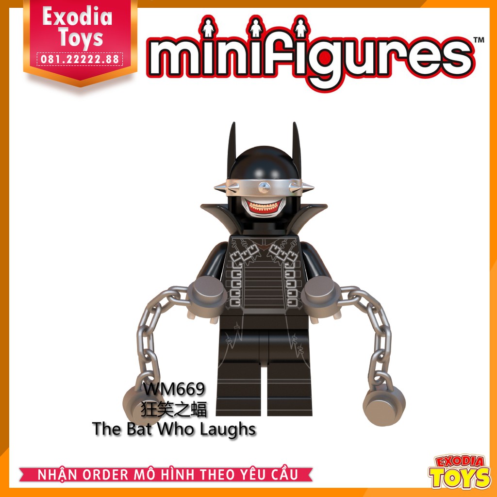 Xếp hình minifigure siêu anh hùng Người Dơi Dark Knights đa vũ trụ - Đồ Chơi Lắp Ghép Sáng Tạo - WM6057