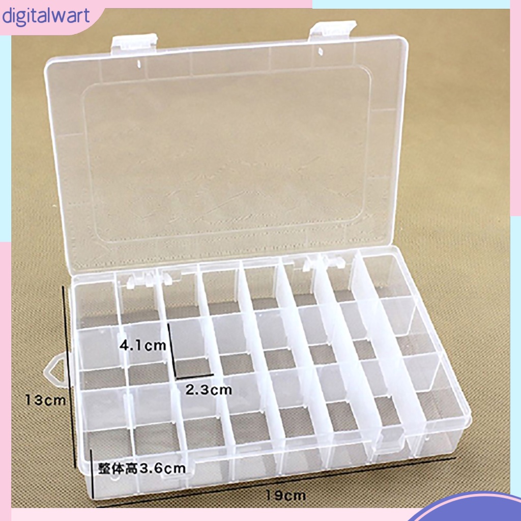 Hộp Nhựa PP Trong Suốt 24 Ngăn Đựng Đồ Thủ Công
