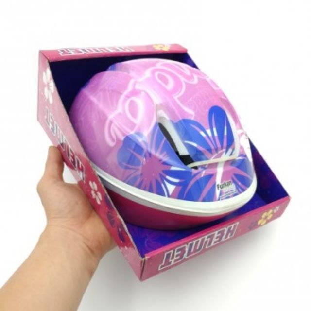 Mũ bảo hiểm thời trang cho bé trai bé gái từ 2 đến 10 tuổi