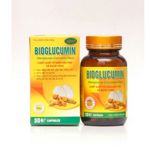 Viên Nấm Nghệ Bioglucumin – Tinh chất Curcumin giúp giảm viêm loét dạ dày, tá tràng Hồng Trà Wonder