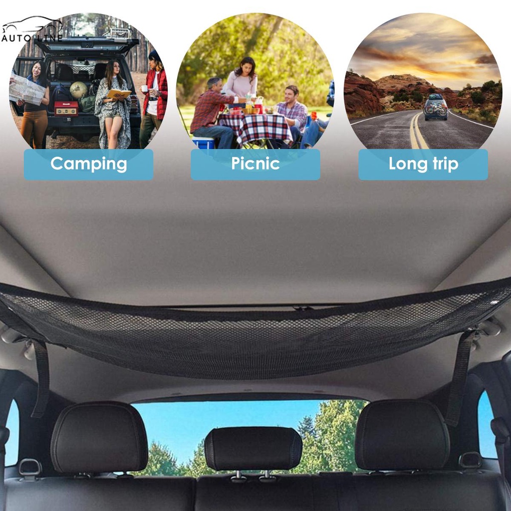 Túi Lưới Hai Lớp 31.5X21.2In Gắn Trần Xe Hơi SUVs Trucks SHOPCYC8105