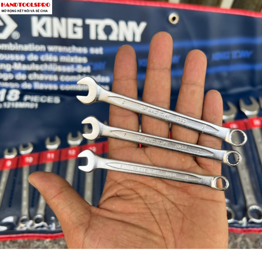 Bộ vòng miệng 18 chi tiết Kingtony 1218MR01 6 - 24mm