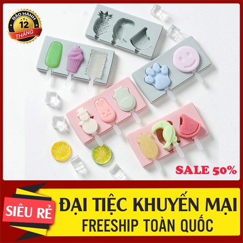 💥[GIÁ SIÊU RẺ]💥Khuôn Làm Kem Silicon HÌnh NGộ Nghĩnh Mẫu Mới 2020💥SIÊU HOT💥