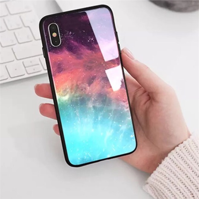 Ốp Lưng Kính Bóng Galaxy 13ProMax 12ProMax 11ProMax XSMAX X XS 7Plus FUKISHOP