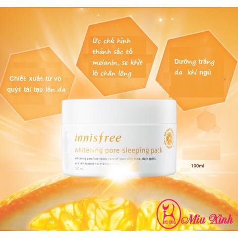 Mặt Nạ Ngủ Innisfree Whitening Pore Sleeping Pack Shopee Việt Nam