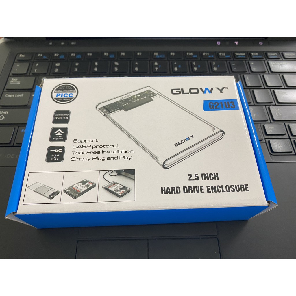 Box ổ cứng di động trong suốt 2.5" SATA 3 USB 3.0