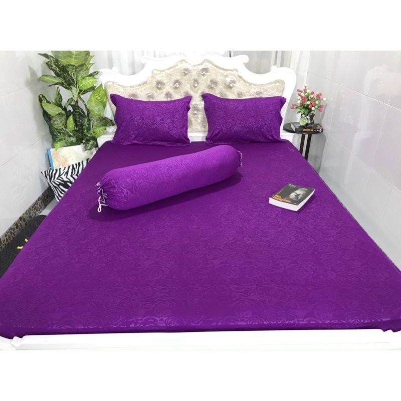 Bộ Drap thun vải gấm 4 món sang trọng
