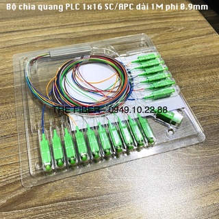Bộ chia quang PLC 1x16 SC/APC dài 1M phi 0.9mm