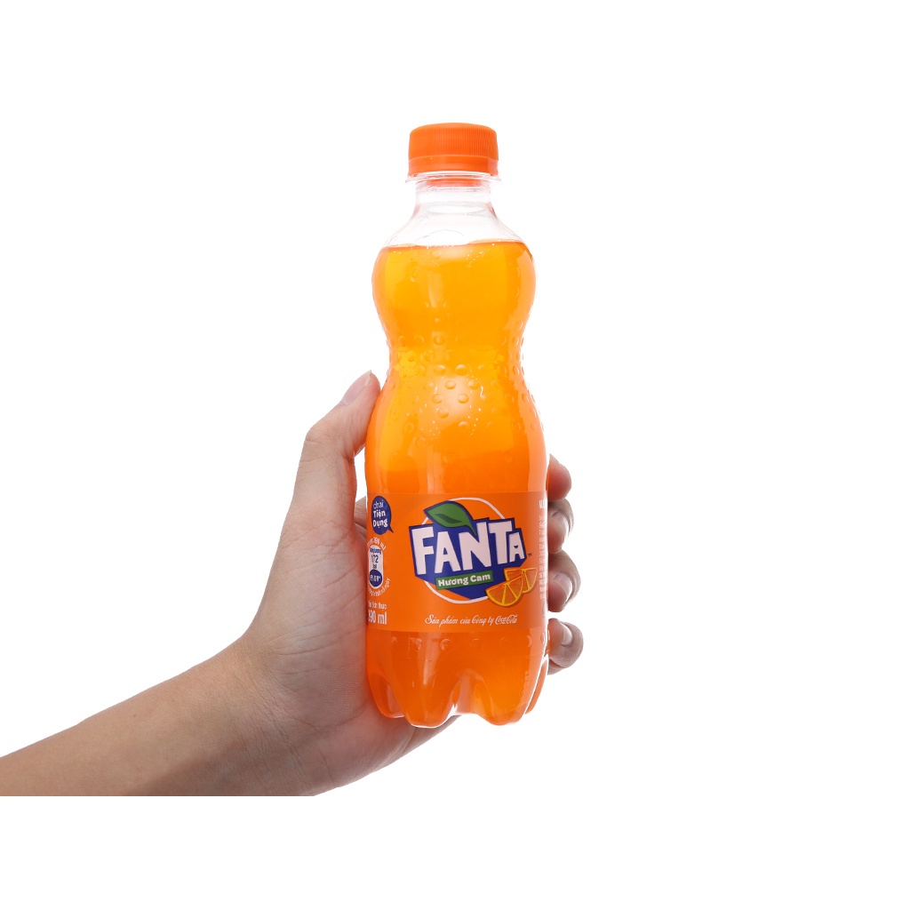 Thùng 24 chai nước ngọt FANTA CAM 390ml / Lốc 6 chai nước ngọt FANTA CAM 390ml