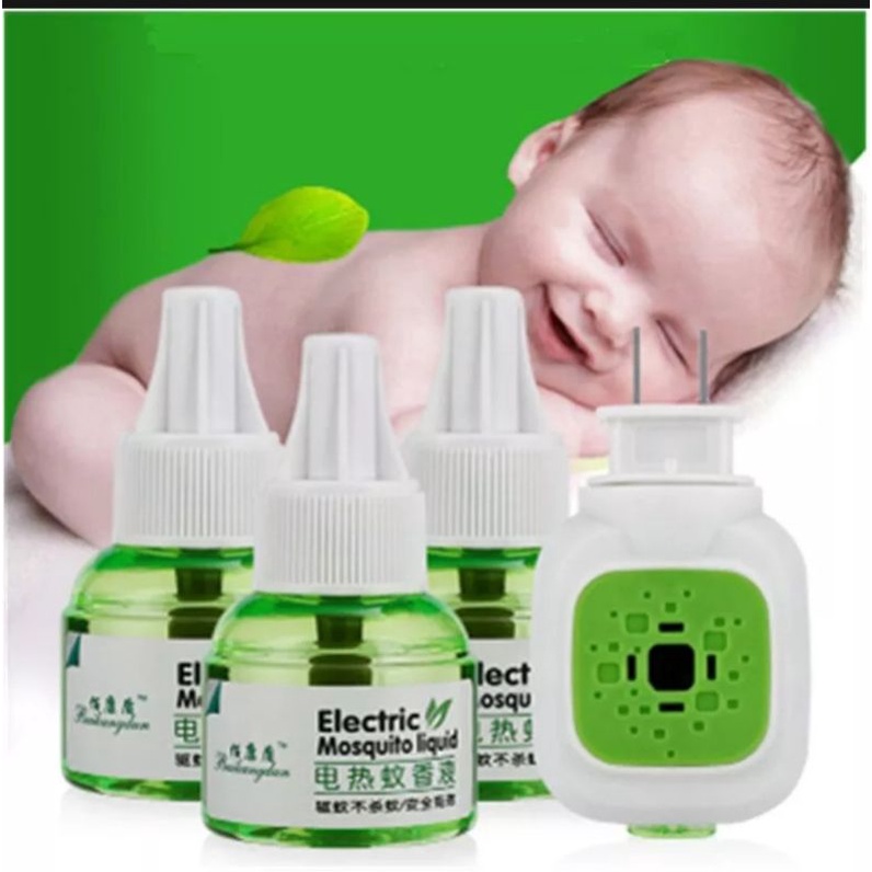 Đèn đuổi muỗi Hàn Quốc kèm 2 lọ tinh dầu diệt muỗi và côn trùng đến 99%. An toàn cho trẻ nhỏ