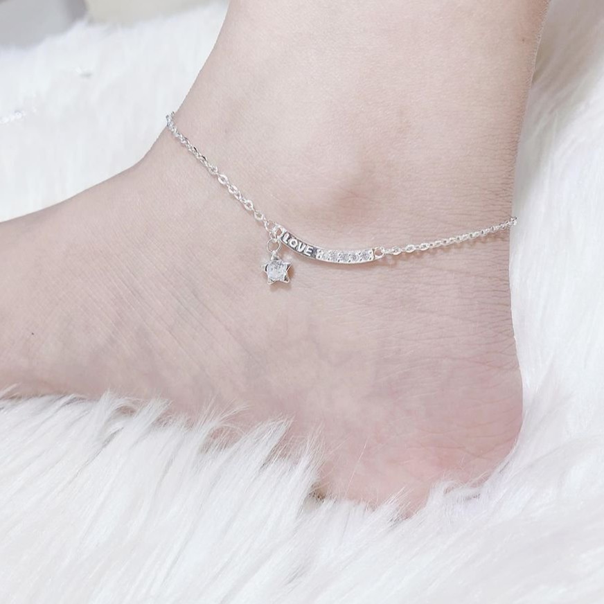 Lắc Chân Bi Chuẩn Bạc Ta 100% Cao Cấp Không Phai Màu | BigBuy360 - bigbuy360.vn