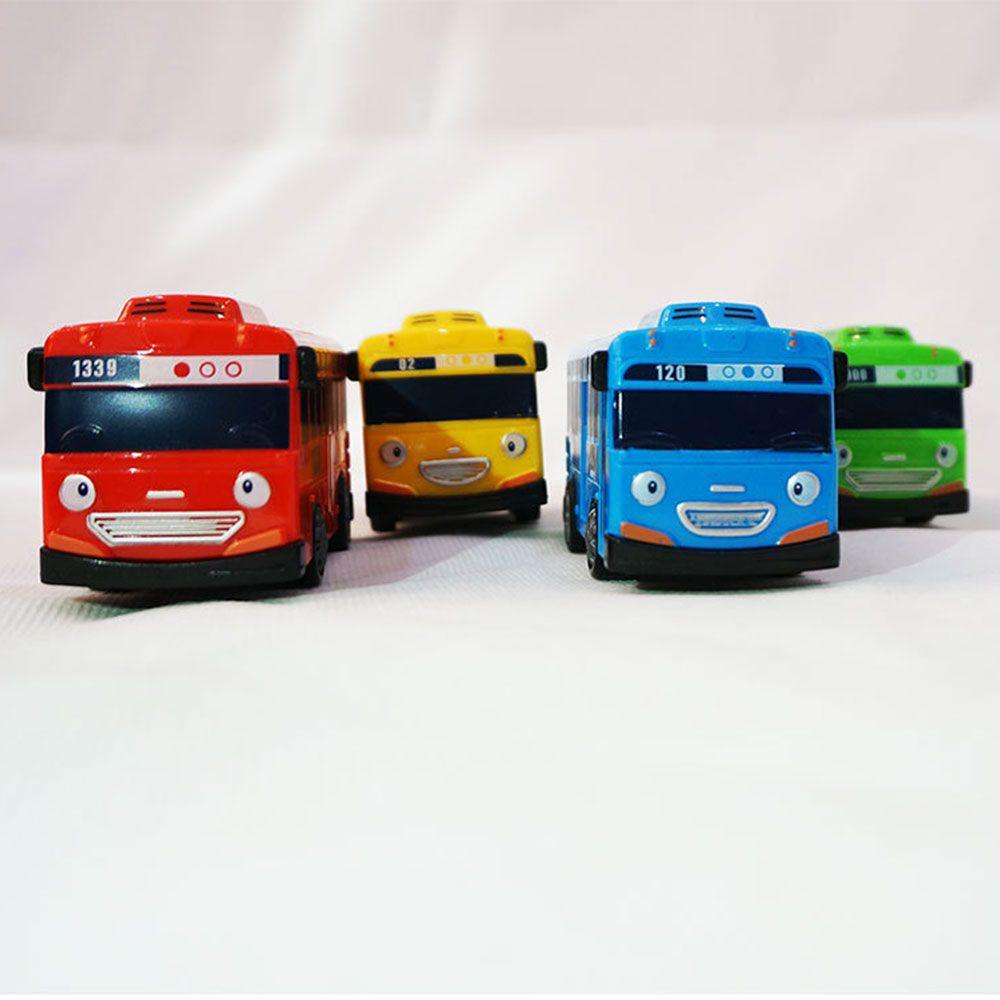 Mô Hình Xe Buýt Kéo Lưng Mini Bằng Nhựa Dành Cho Bé
