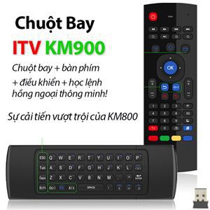 Chuột bay KM900 (điều khiển smart tivi, tìm kiếm bằng giọng nói )