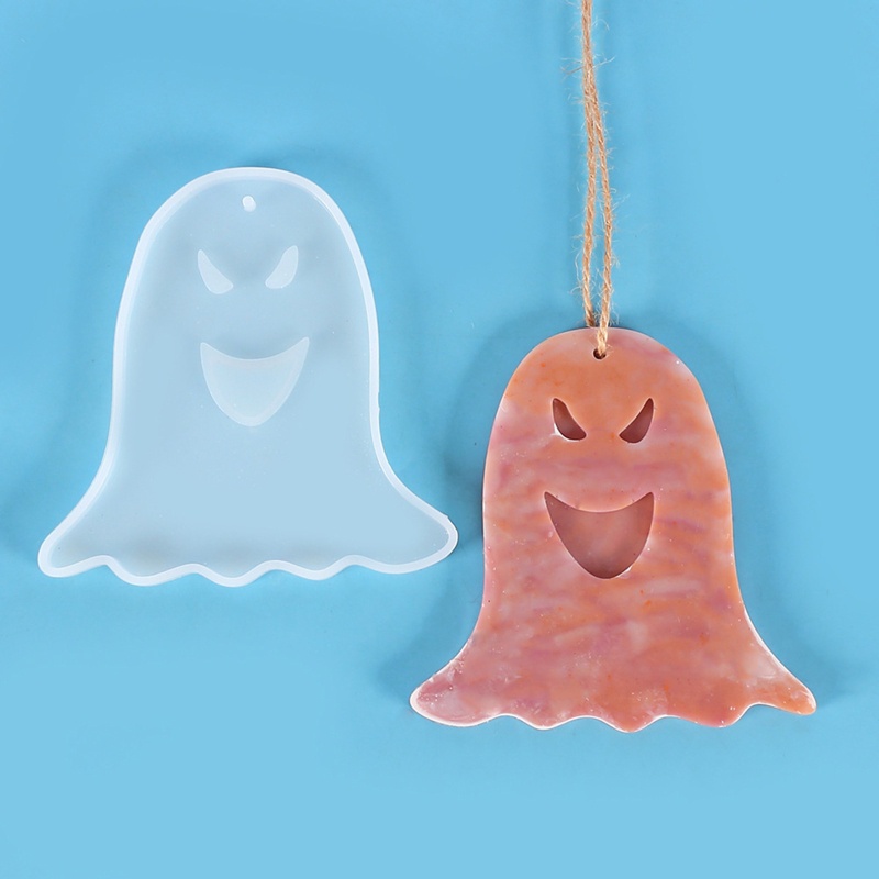 Set 6 Khuôn Silicone Làm Móc Khóa Phong Cách Halloween