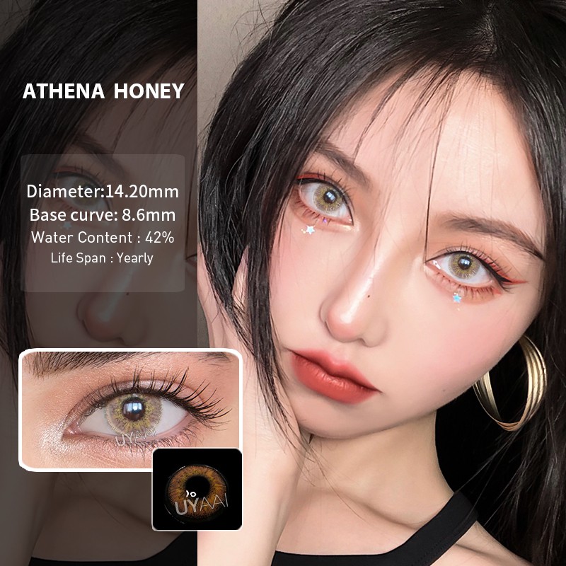 Set 2 Kính Áp Tròng Màu Sắc Tự Nhiên 0 Độ