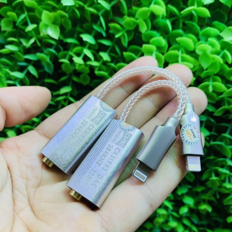 Cáp Chuyển Lightning to 3.5  Giải Mã 32Bit/384KHZ , Âm Thanh HiFi