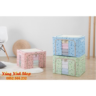 Hộp Đựng Quần Áo Chăn Màn Khung Sắt Cao Cấp
