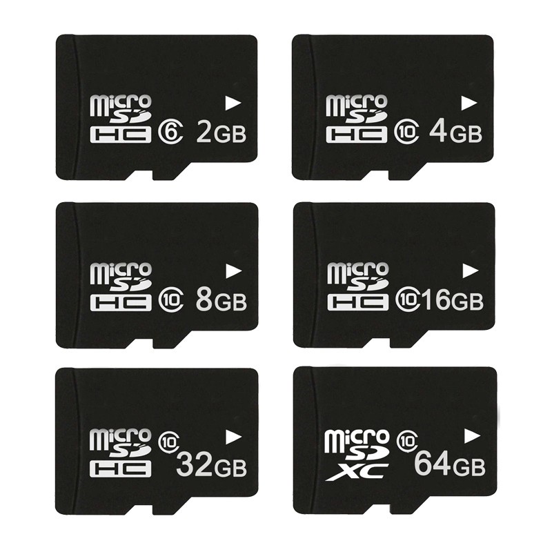 Thẻ nhớ MicroSD Class 10 Tốc độ cao (Đen) 2GB/4GB/8GB/16GB/32GB/64GB