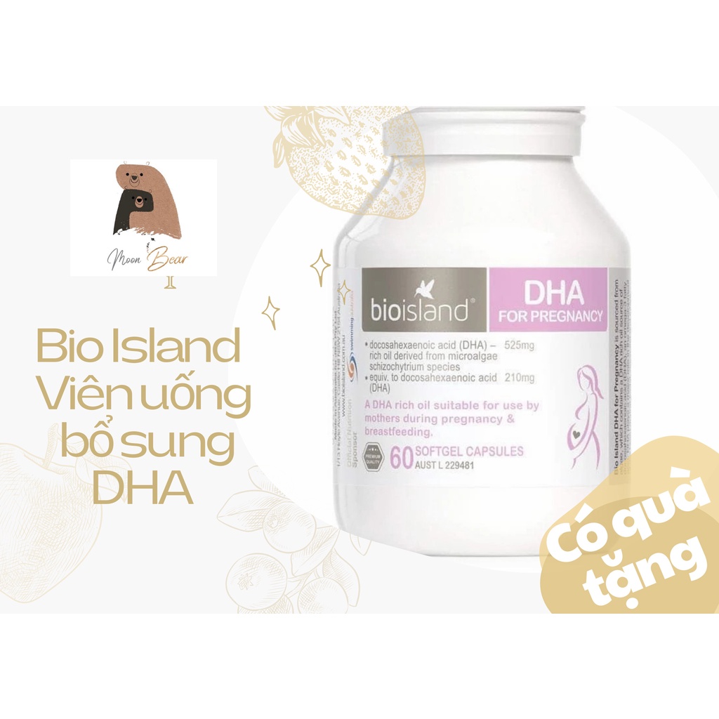 [ Đủ Bill Hãng] DHA Bầu Bioisland 60 viên