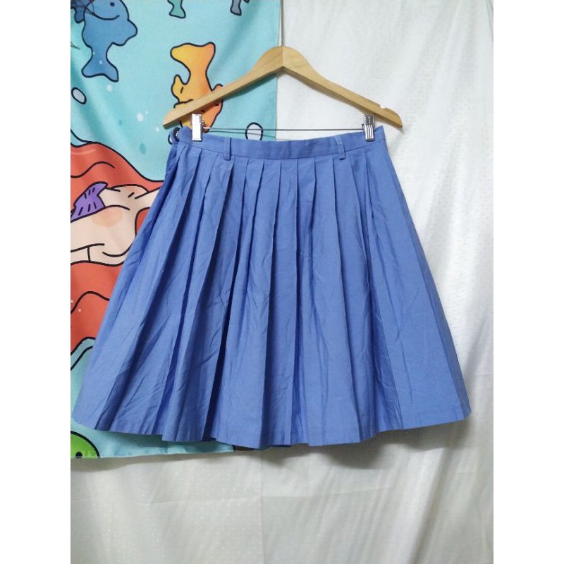 Set 2món áo khoác + váy xếp ly xanh size XL | BigBuy360 - bigbuy360.vn