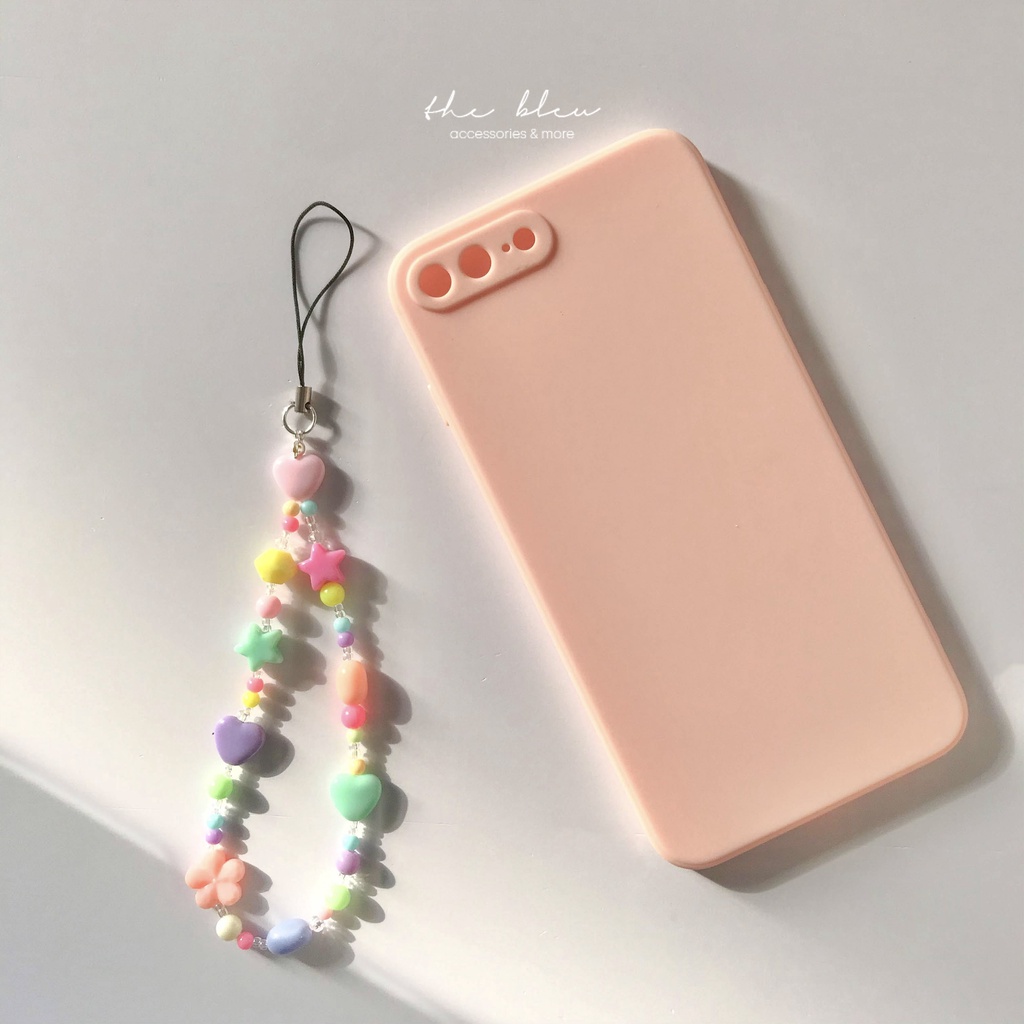 The Bleu | Dây đeo điện thoại phone strap hạt cườm màu pastel