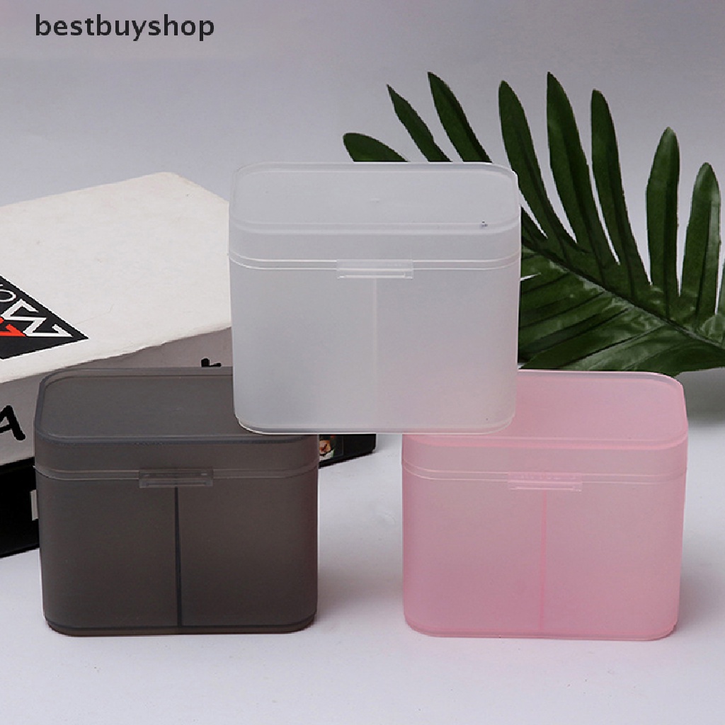 Hộp Đựng Bông Tẩy Trang Hai Ngăn Tiện Dụng
