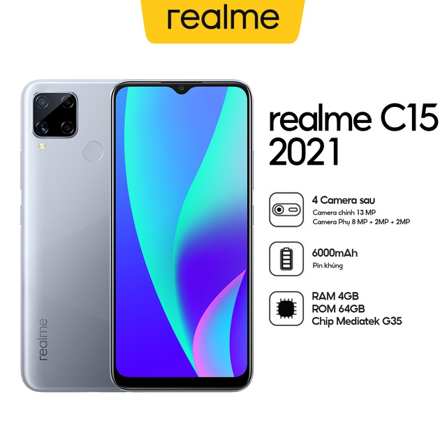 Điện thoại Realme C15 2021(4Gb/64Gb) - Hàng Chính Hãng | BigBuy360 - bigbuy360.vn