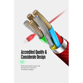 Cáp Rock tự ngắt Lightning Metal auto disconnect data cable