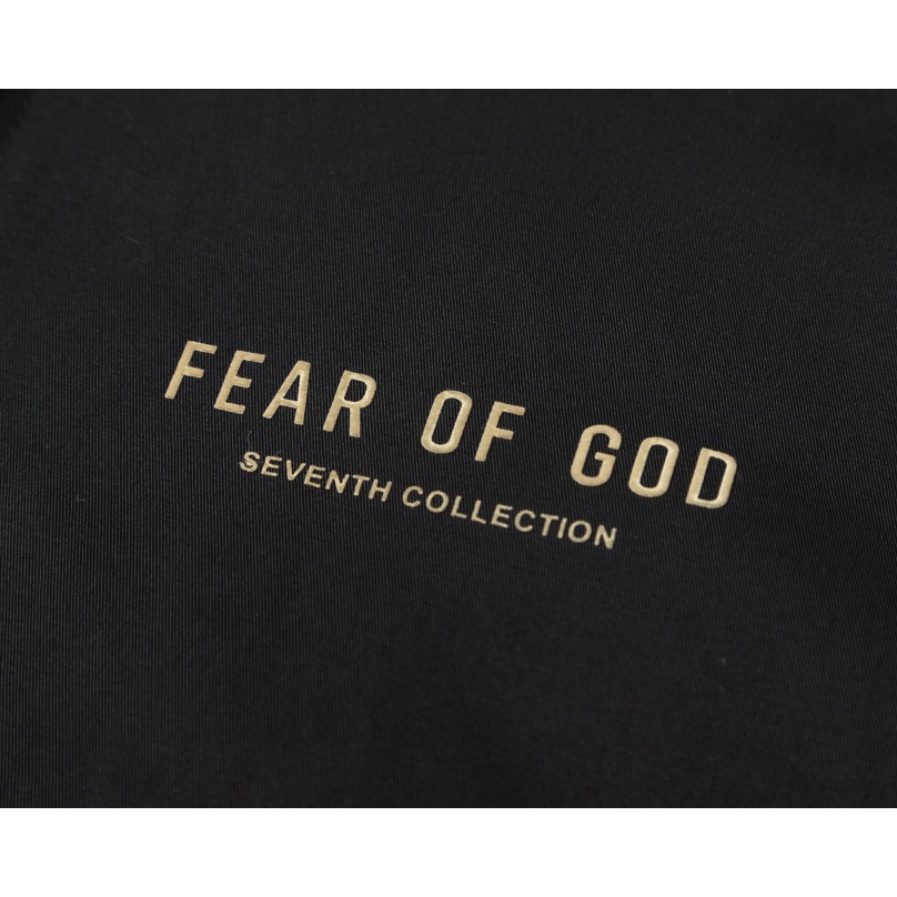 Hàng Spot! Áo Khoác Cổ Đứng In Chữ FOG FEAR OF GOD Season 7 Mainline Cá Tính Cho Nam