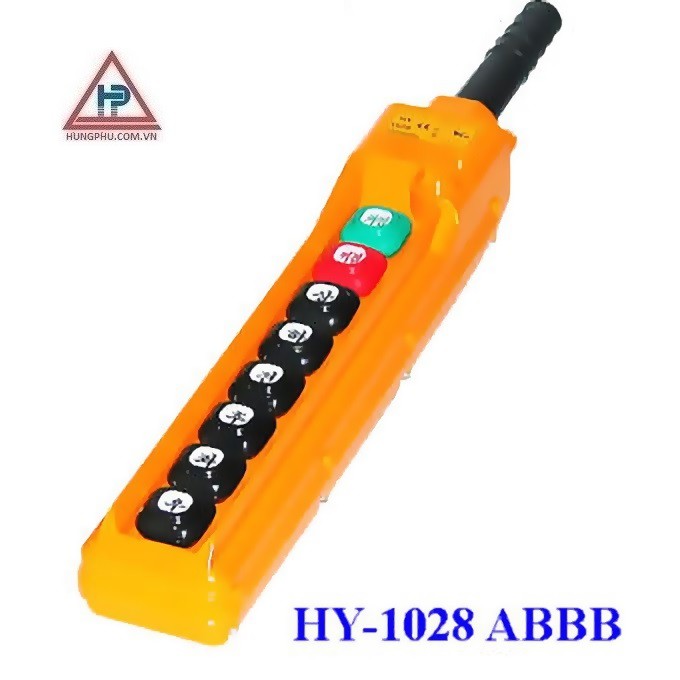 Tay bấm điều khiển cầu trục 8 nút HY-1028 ABBB,điều khiển cầu trục HY-1028 ABBB