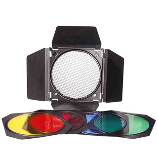 Bộ BARNDOOR BD-04 (honeycomb +filter màu) cho đèn studio