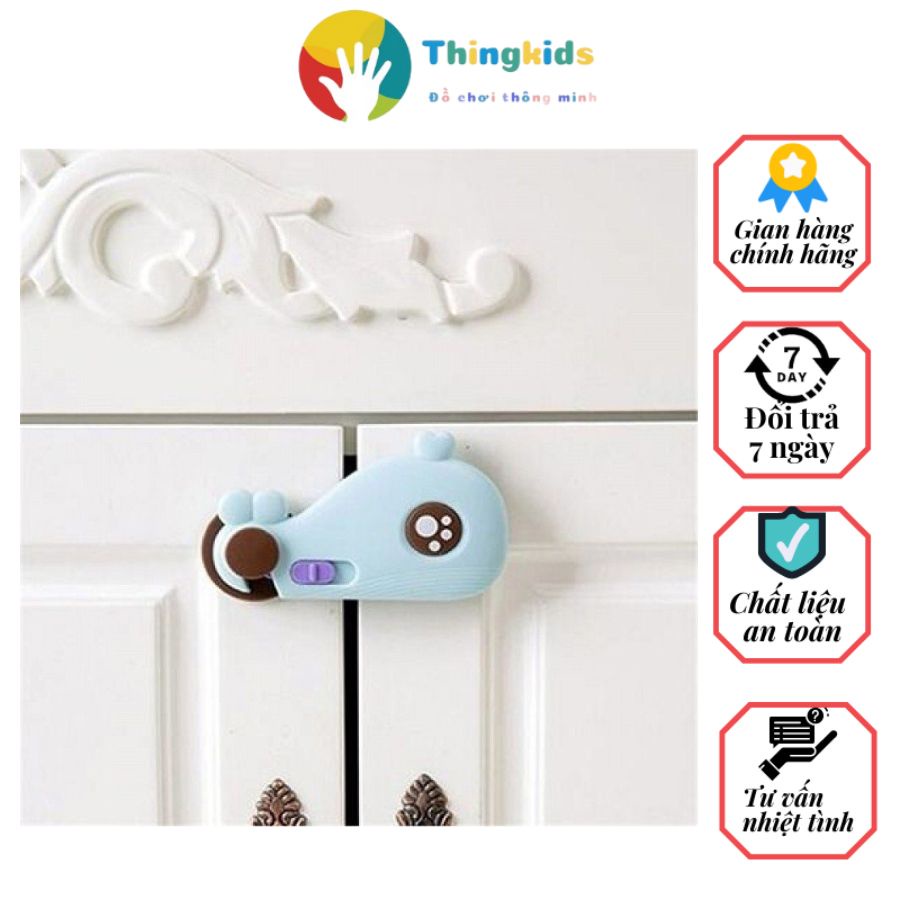 Khóa Gài Tủ Lạnh, Khóa Ngăn Kéo, Khóa Tủ Đồ an toàn cho nhà có trẻ nhỏ - Thingkids