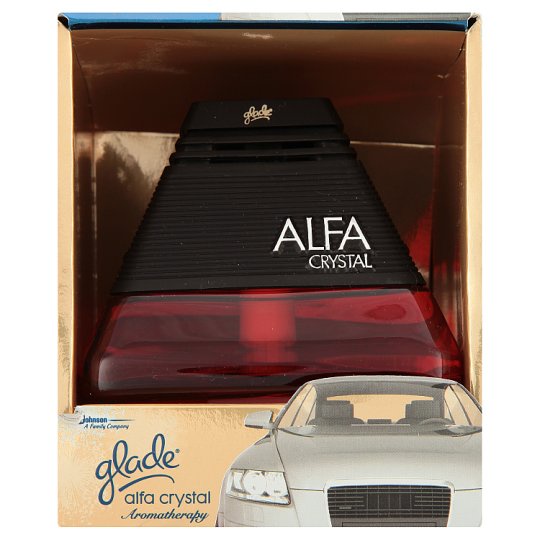 Tinh dầu nước hoa xe hơi GLADE ALFA Aromatherapy Crystal cao cấp(3 mùi hương)