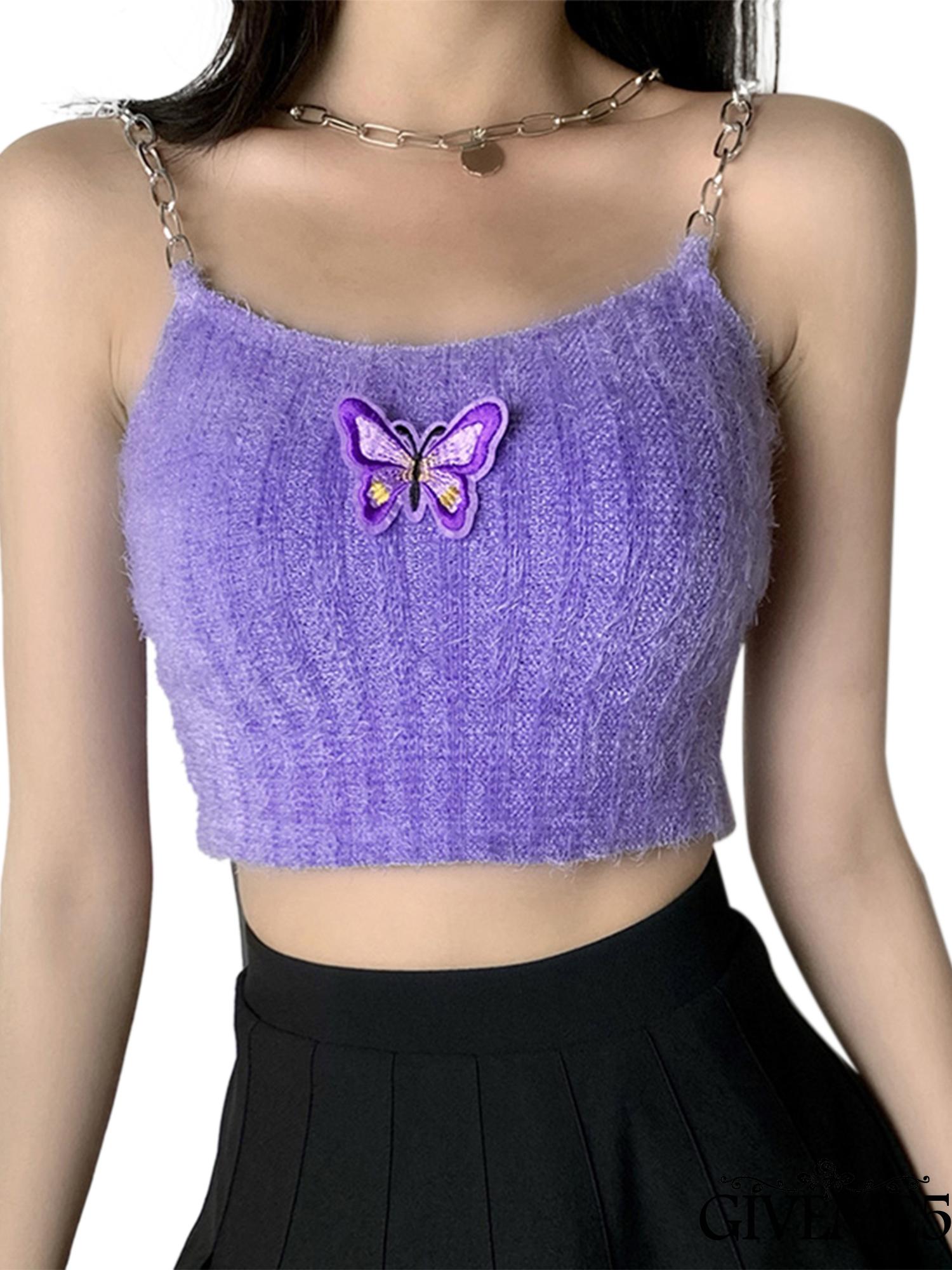 Áo Croptop Dệt Kim Không Tay Thời Trang Cho Nữ | BigBuy360 - bigbuy360.vn