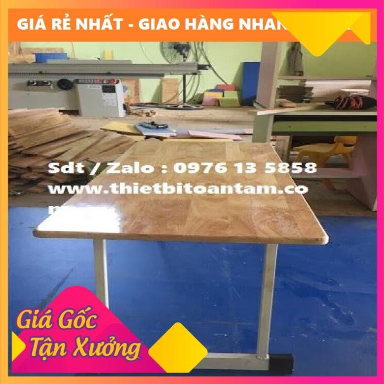 ( giá rẻ nhất )  Bàn mầm non gỗ cao su siêu đẹp siêu bền nhất tphcm