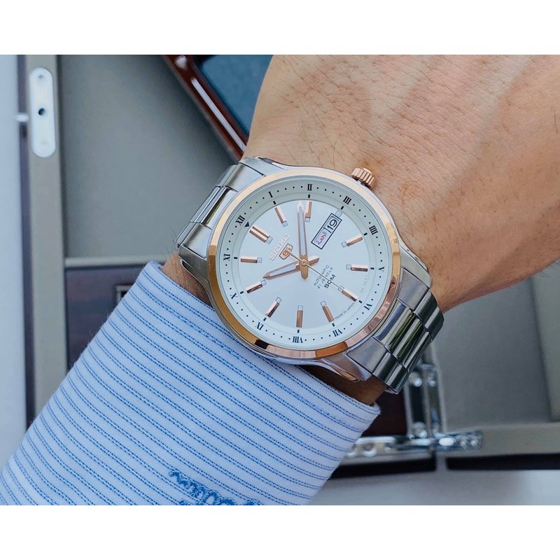 Đồng hồ nam dây thép Seiko 5 Automatic SNKP12J1