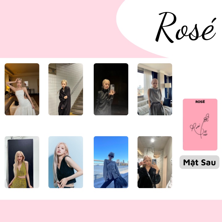 SET 8 CARD BLACKPINK 4 THÀNH VIÊN