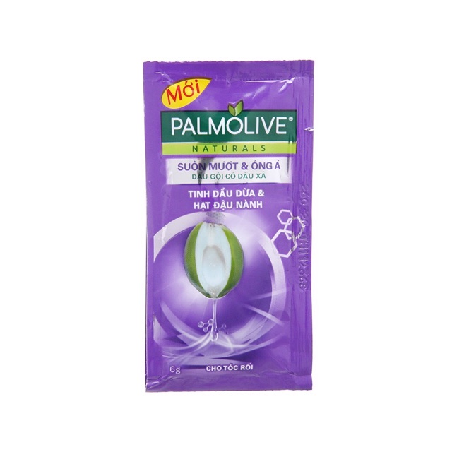 Dầu gội Palmolive dây 12 gói (hồng / tím)