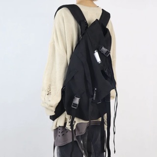 Cặp, balo strap dây rút phong cách American streerwear, Harajuku cho nam nữ. Mod bag nhỏ có thể tháo ra