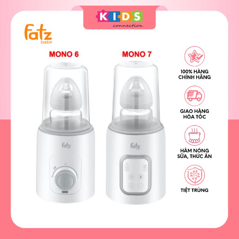 Máy hâm sữa - hâm thức ăn - tiệt trùng - rã đông - MONO 6/MONO 7 - FATZBABY FB3001TN/FB3010TN