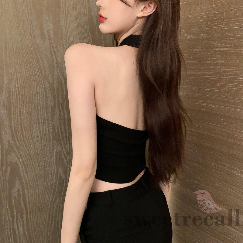 Áo Croptop Hai Dây Màu Sắc Thời Trang Mùa Hè Cho Nữ