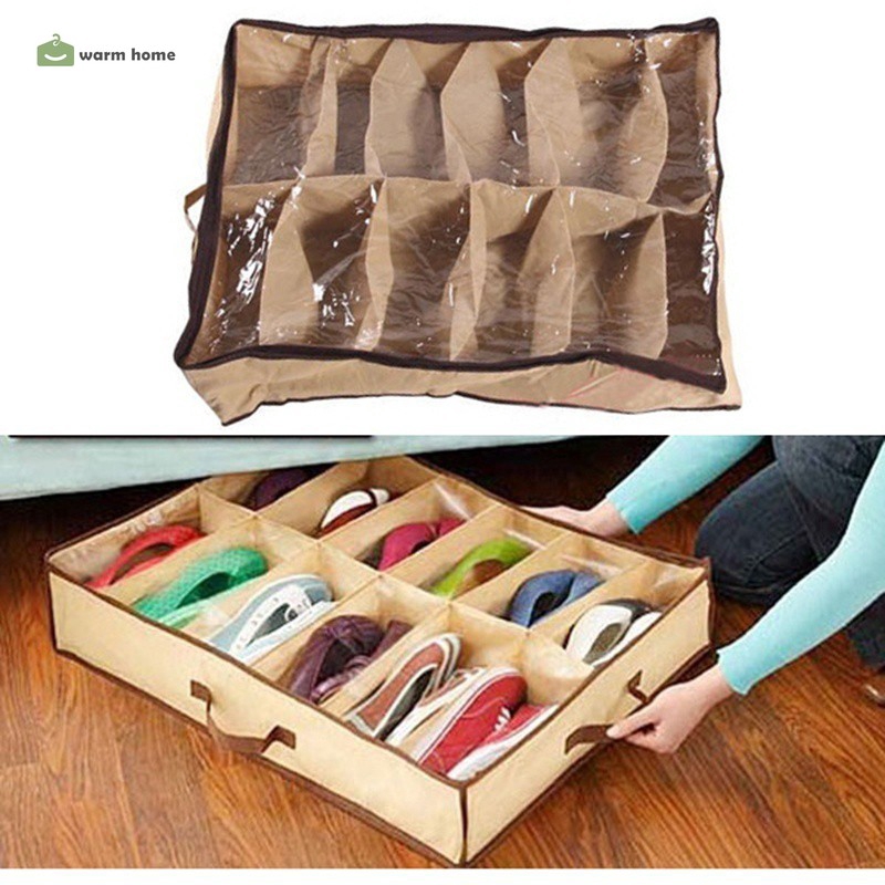 Túi đựng 12 đôi giày tiện dụng tiết kiệm không gian