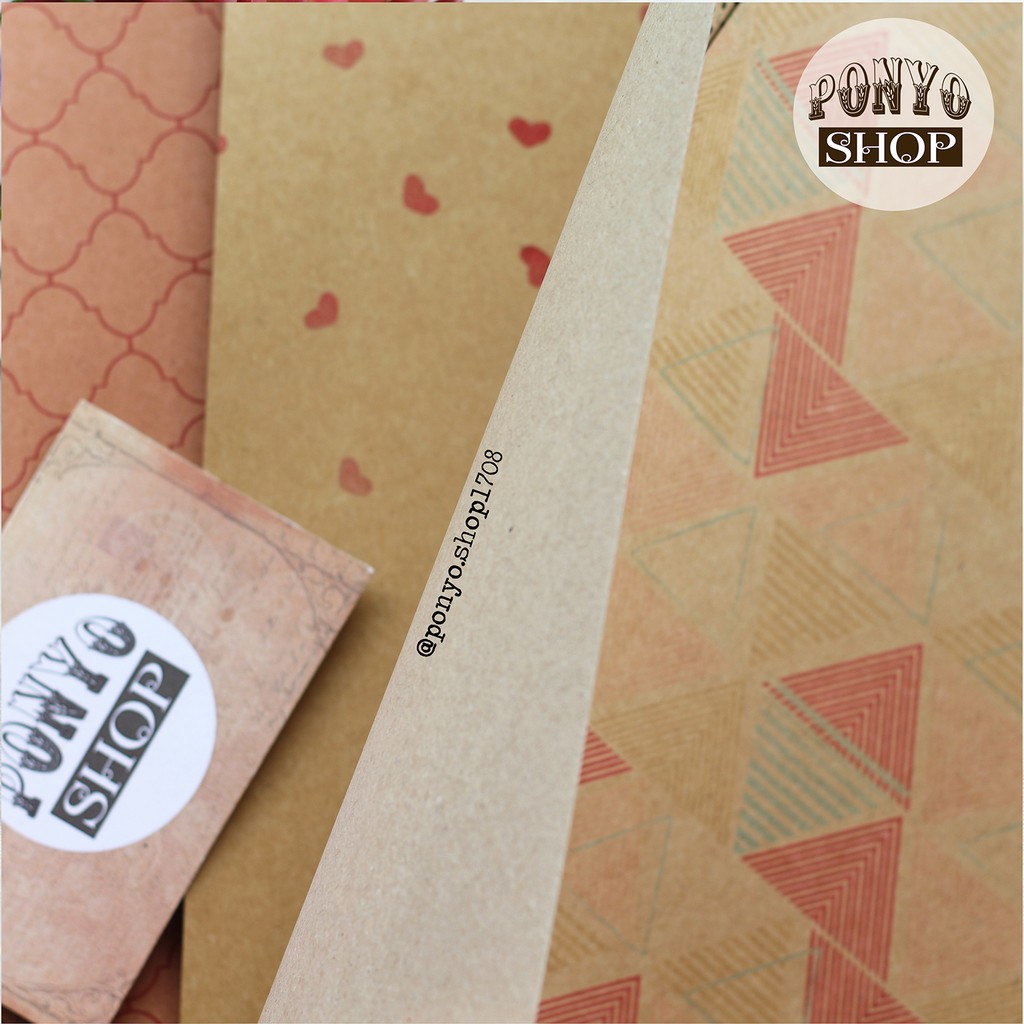 Khổ A4 - 10 tờ giấy kraft Nhật khổ A4, định lượng 170gsm làm Handmade