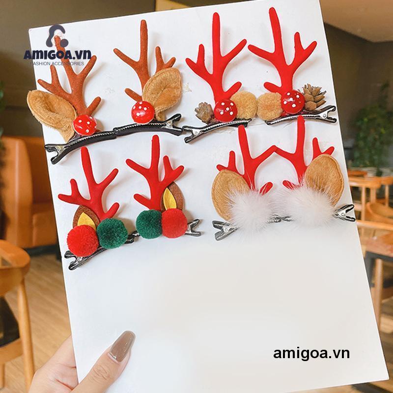 ✨✨Kẹp tóc sừng tuần lộc giáng sinh mới