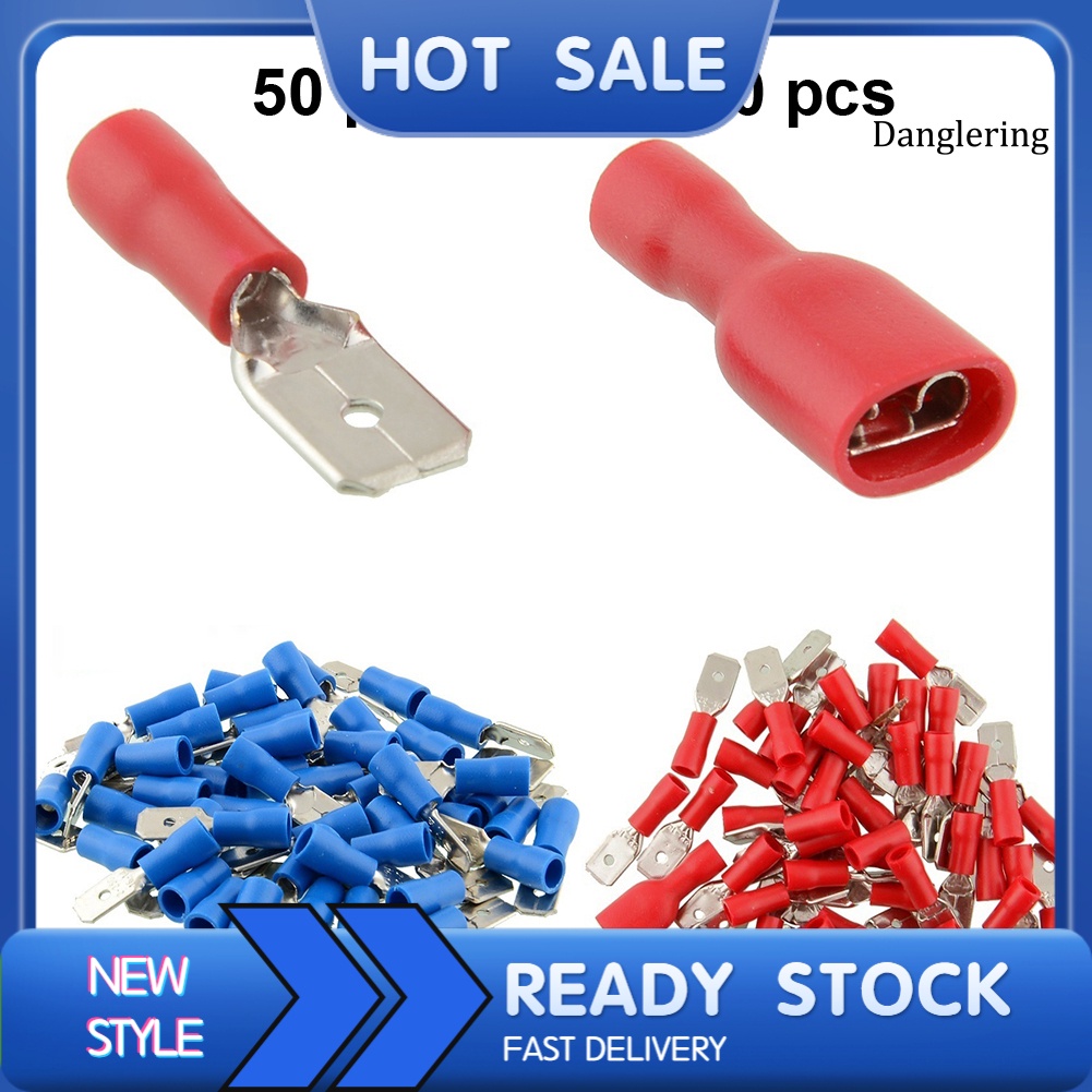 50 Cặp Đầu Nối Dây Cáp Cách Điện