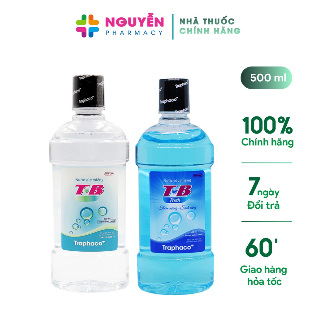 Nước súc miệng T-B Trapharco 500ml