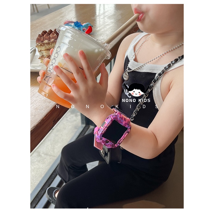 Áo Tank Top Dây Mảnh Phong Cách Retro Đơn Giản Cho Bé 1-6 Tuổi